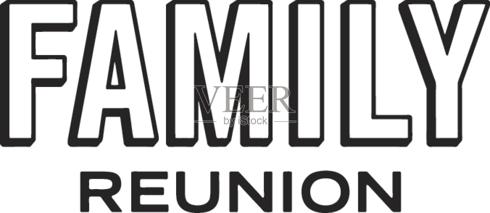 家庭团聚插画图片素材