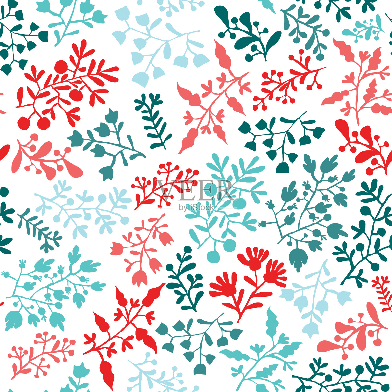 五彩波西米亚花无缝图案。矢量瓷砖图案，里斯本阿拉伯花卉马赛克，地中海无缝装饰，几何民俗装饰。部落种族矢量纹理。插画图片素材