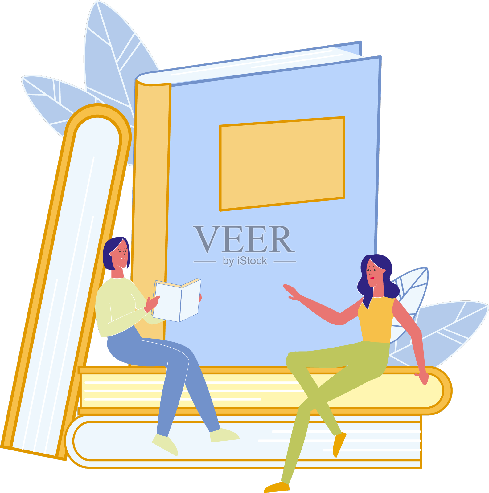 朋友读书平设计元素图片