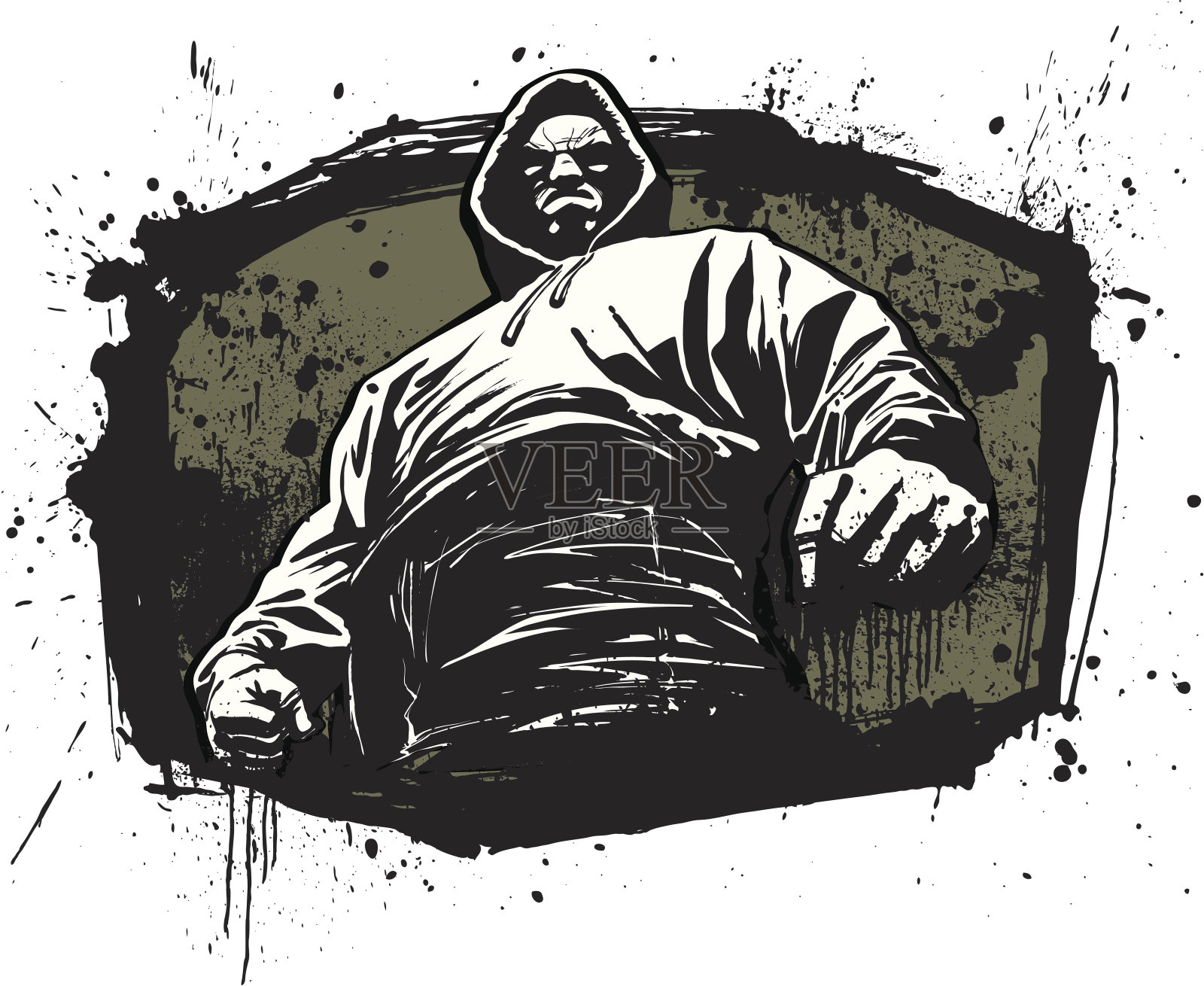 硬汉-版本2插画图片素材