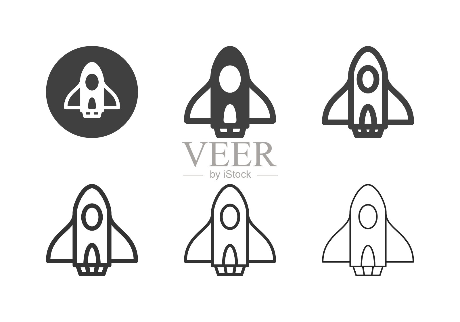 航天飞机图标-多系列插画图片素材