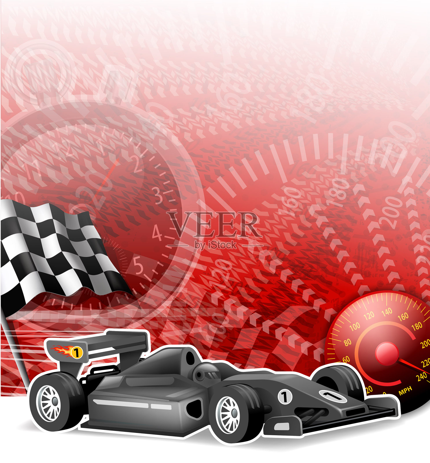 motorsport诡计插画图片素材