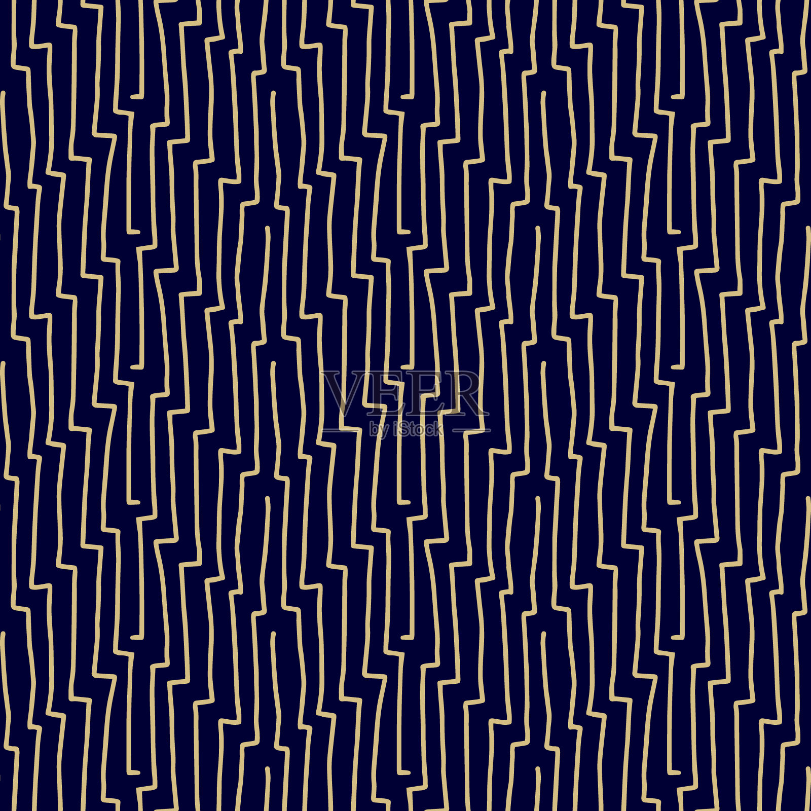 无缝矢量模式-手绘插画图片素材