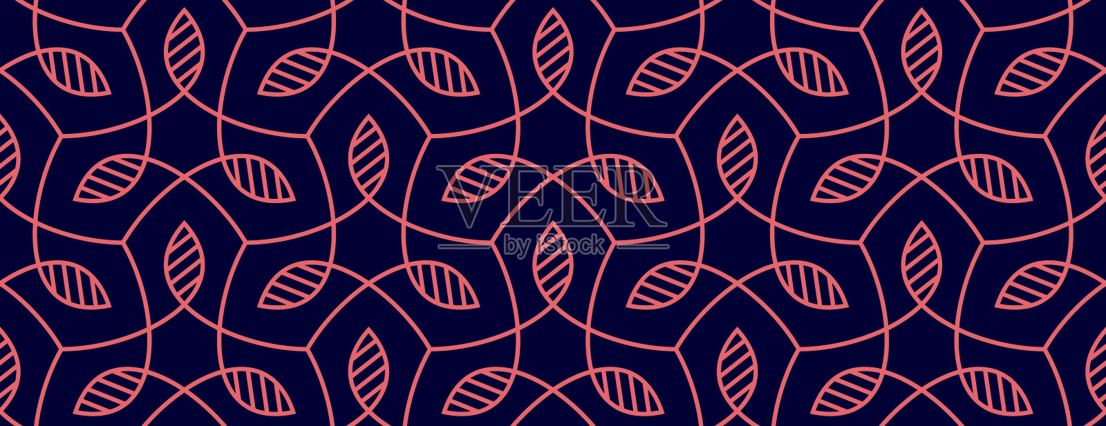 无缝有机自然植物载体模式插画图片素材