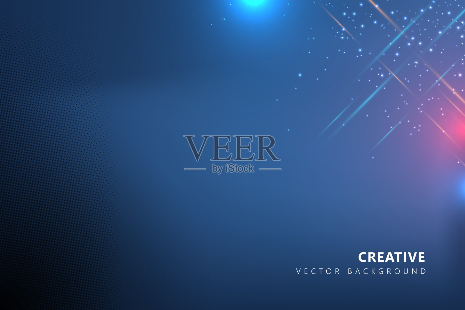 抽象模糊背景-离焦蓝色梯度插画图片素材