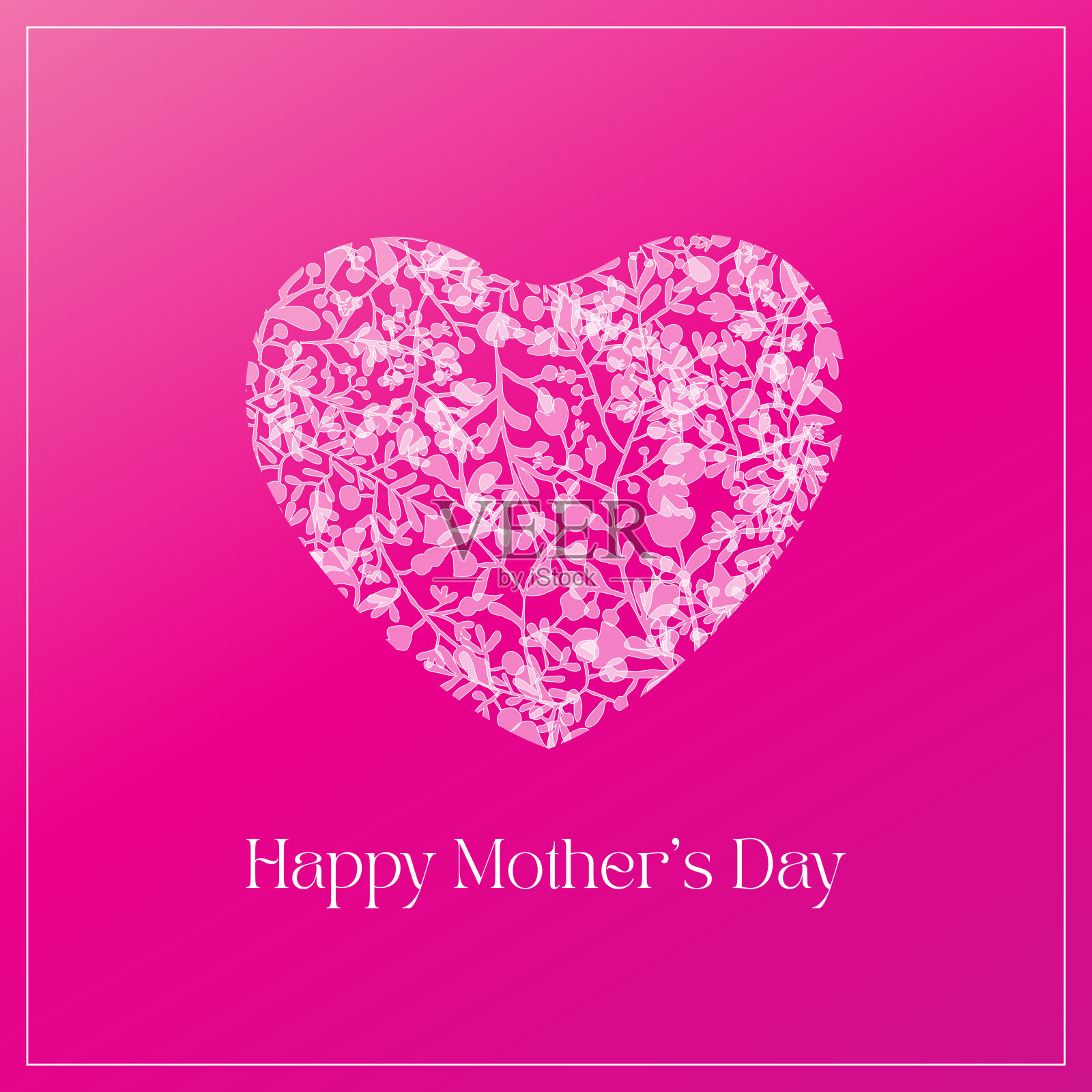 手绘花卉矢量设计元素的情人节，母亲节，生日，婚礼邀请，销售传单。插画图片素材