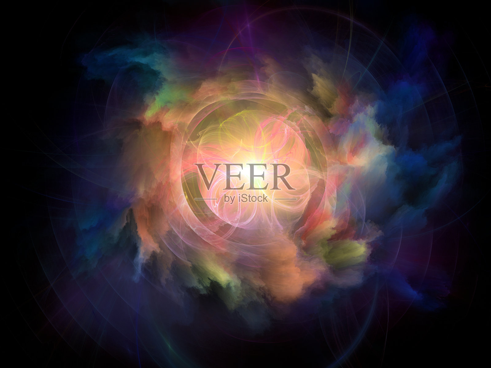 抽象的科学背景插画图片素材