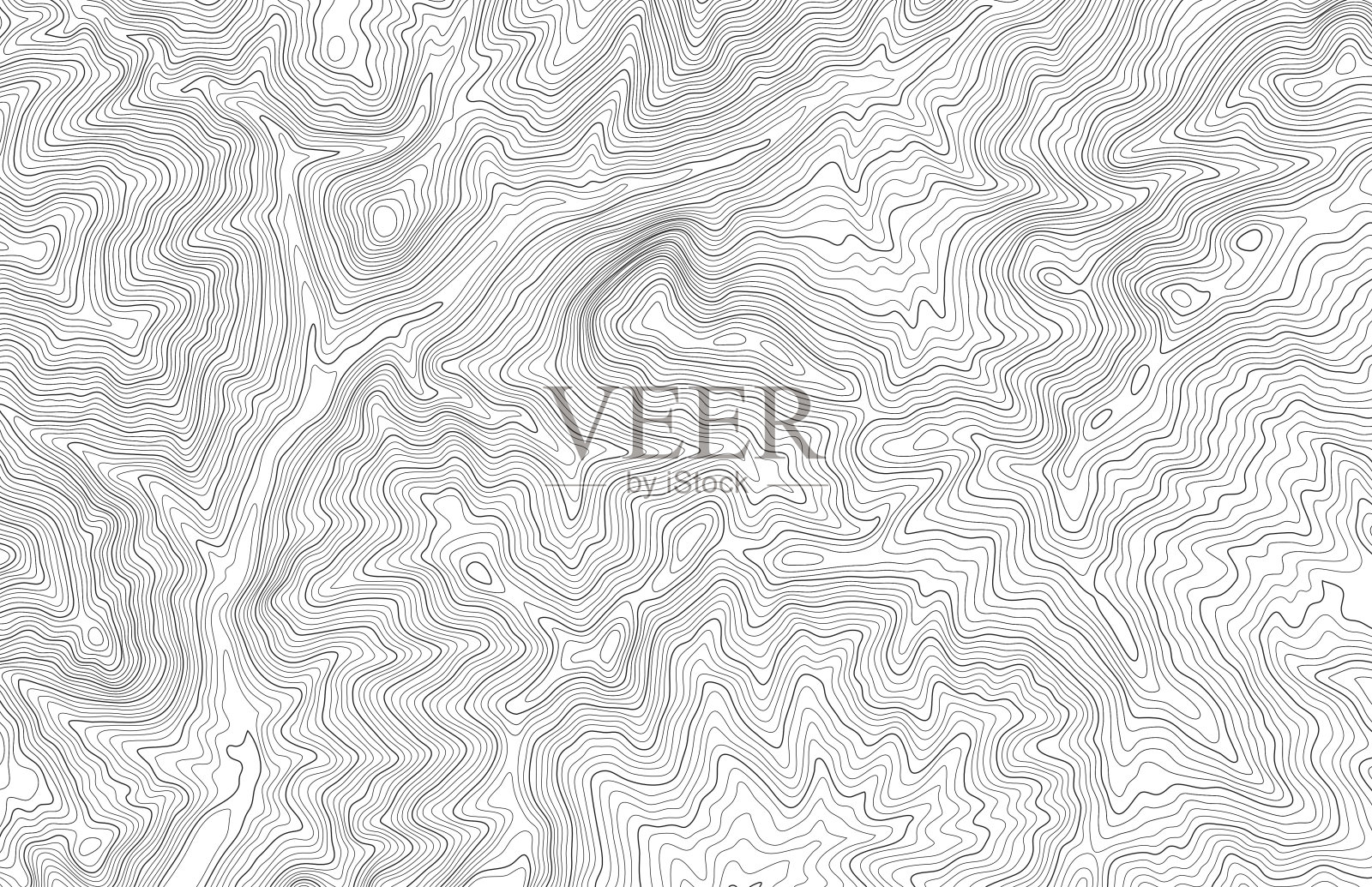 地形图等高线插画图片素材