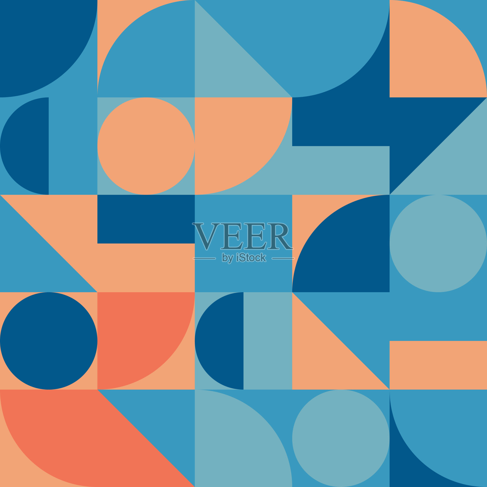 极简几何抽象矢量图案设计插画图片素材