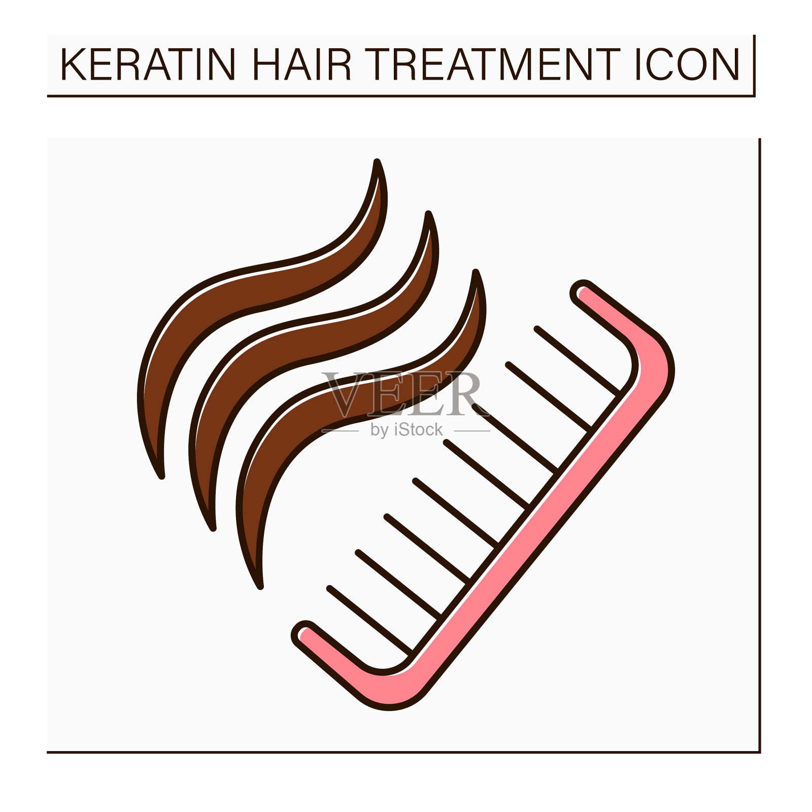 易梳理彩色图标插画图片素材