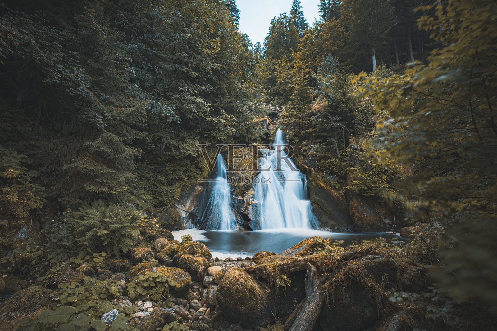 Triberg瀑布照片摄影图片