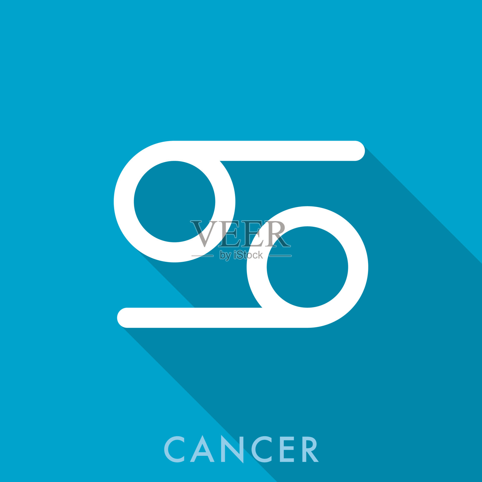 癌症星座图标插画图片素材