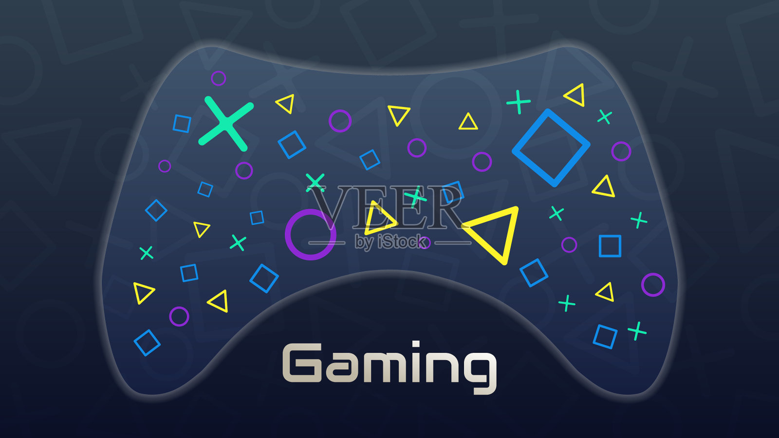 云游戏概念现代技术插画图片素材