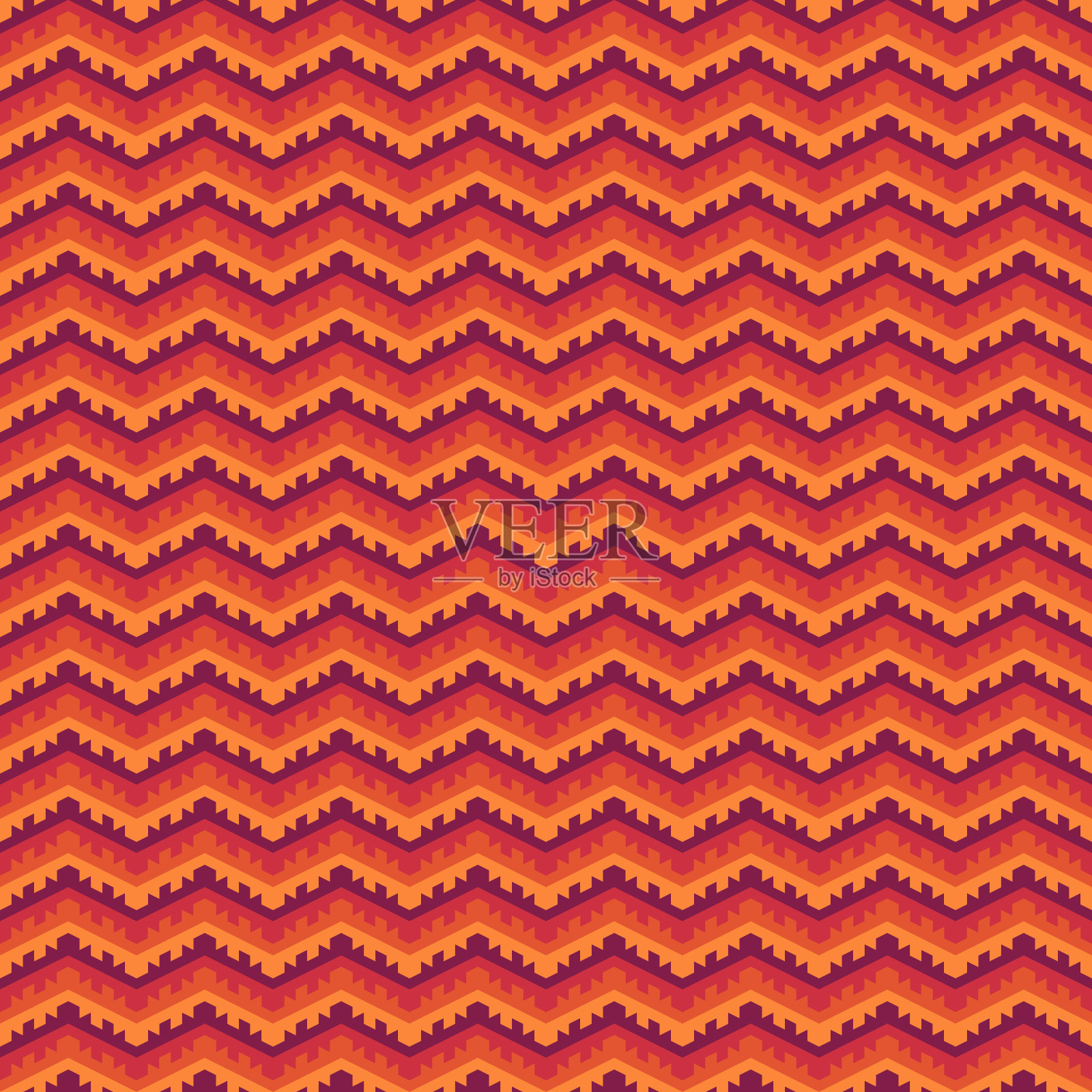 无缝模式。少数民族饰品。几何背景。部落的壁纸。人种的形象。部落的主题。古老的马赛克。锯齿形数码纸。民间网页设计。纺织印刷背景。矢量艺术。插画图片素材