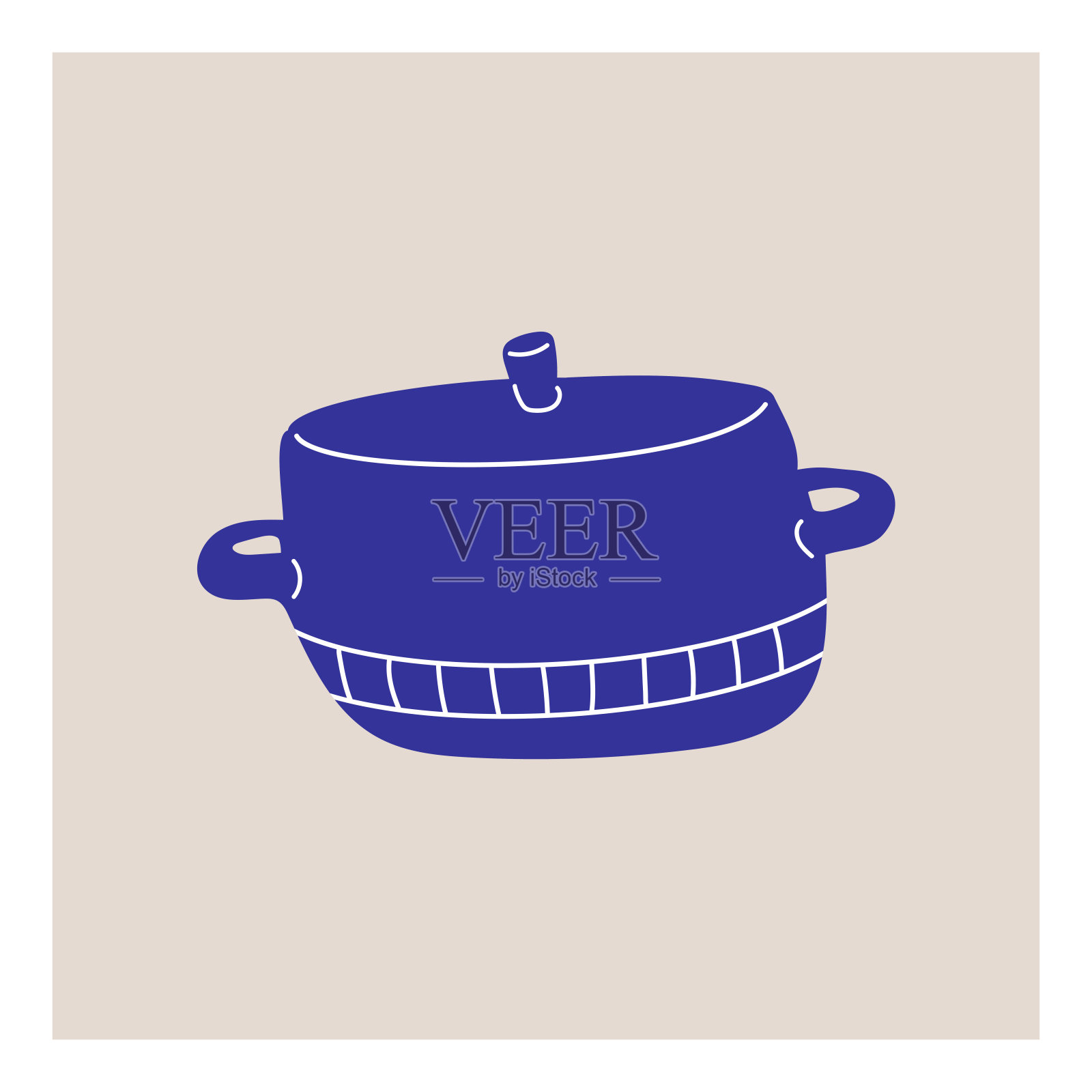 波西米亚家庭概念锅插画图片素材