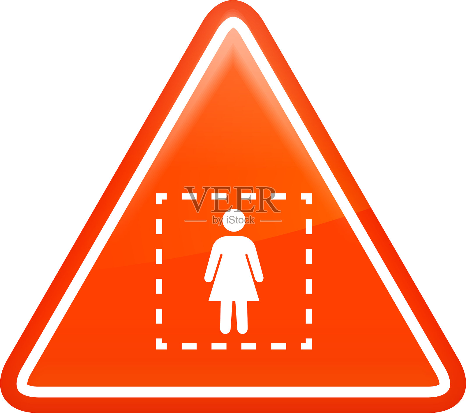 被隔离的妇女检疫图标设计元素图片