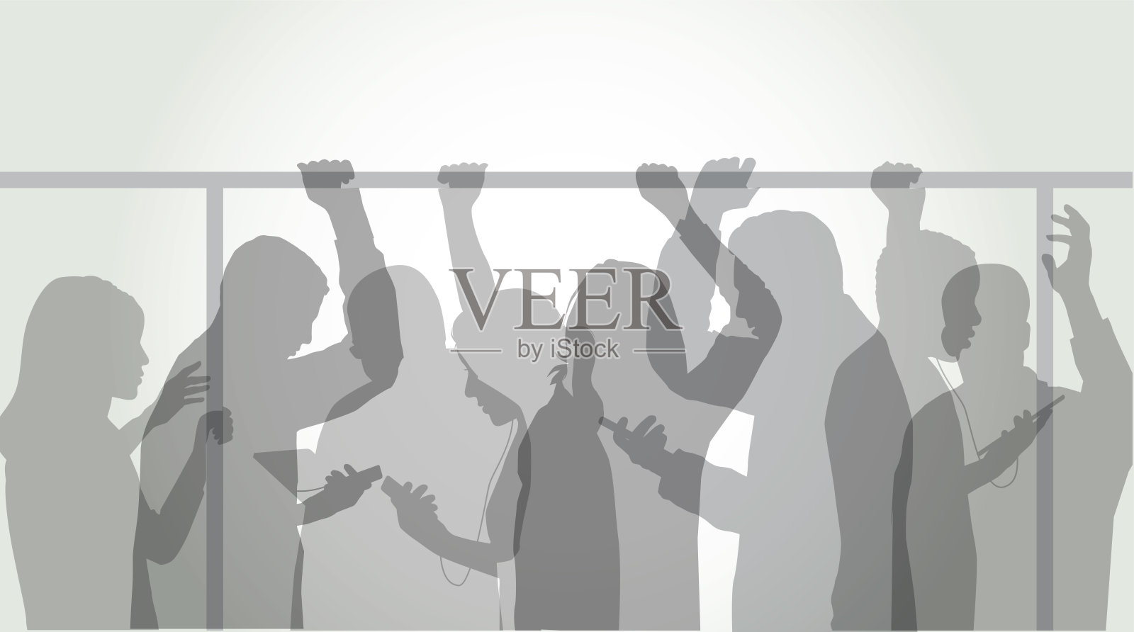 通勤者插画图片素材