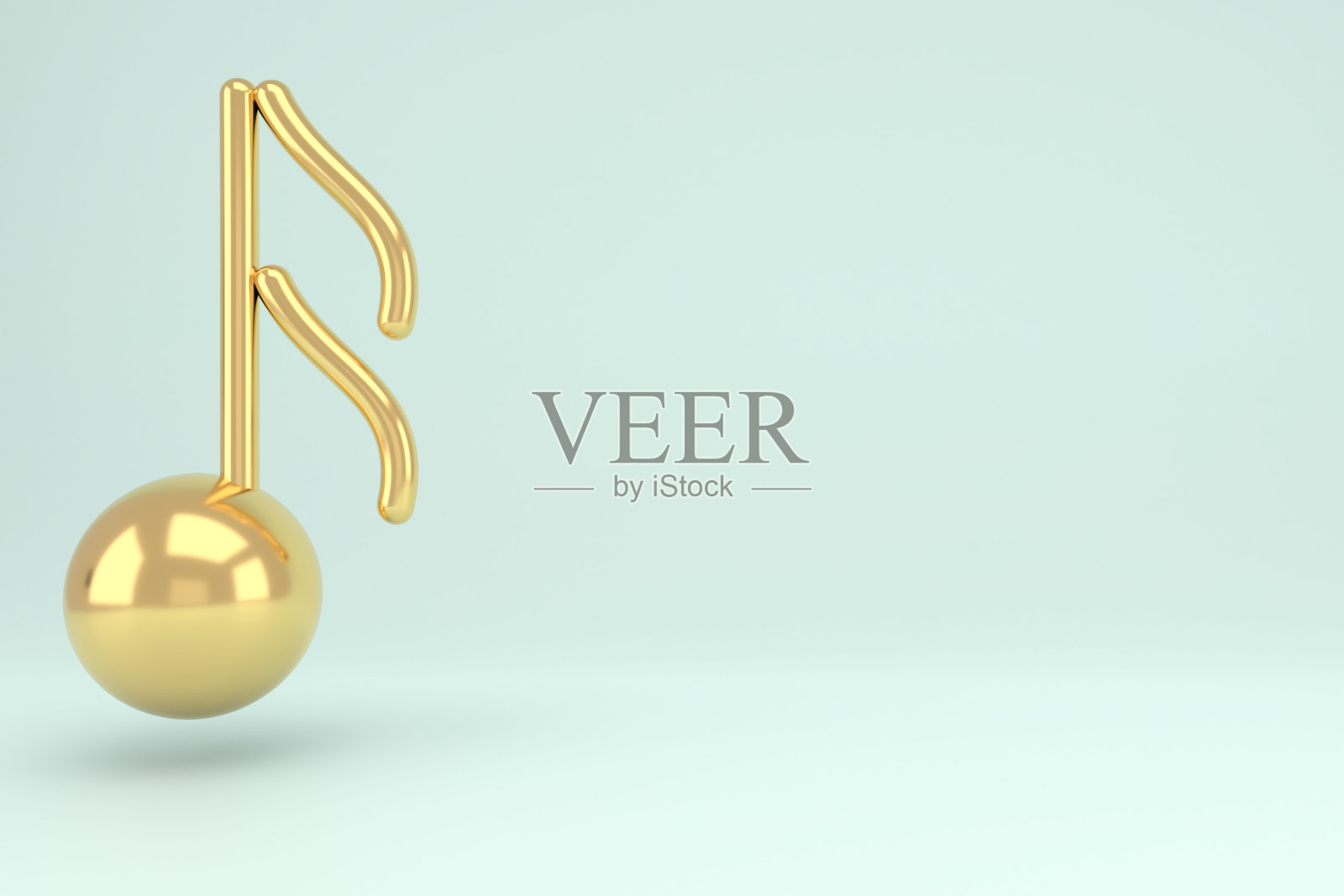 音乐笔记的3d插图。背景音乐的旋律。照片摄影图片