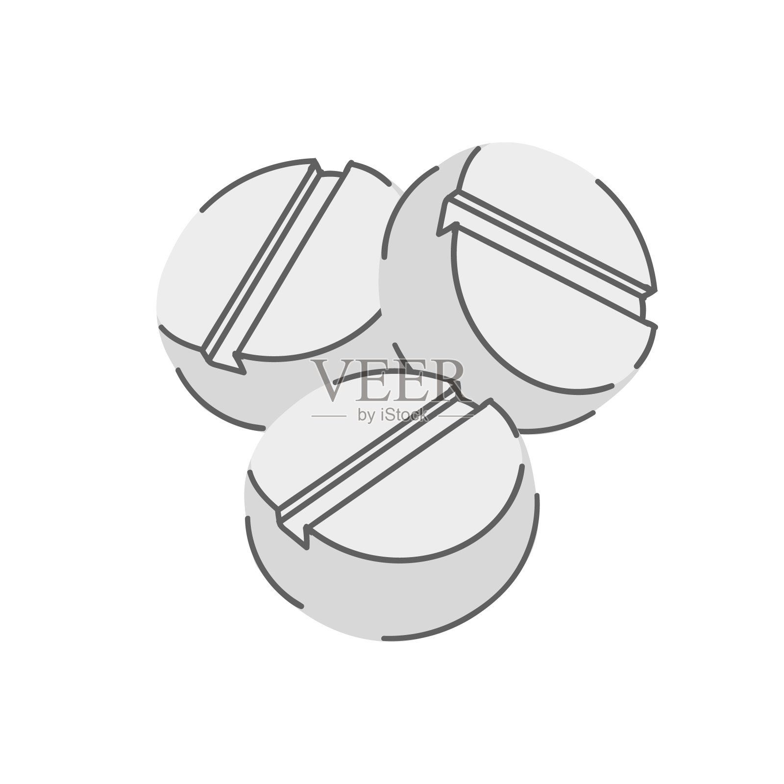 药物或膳食补充剂插画图片素材