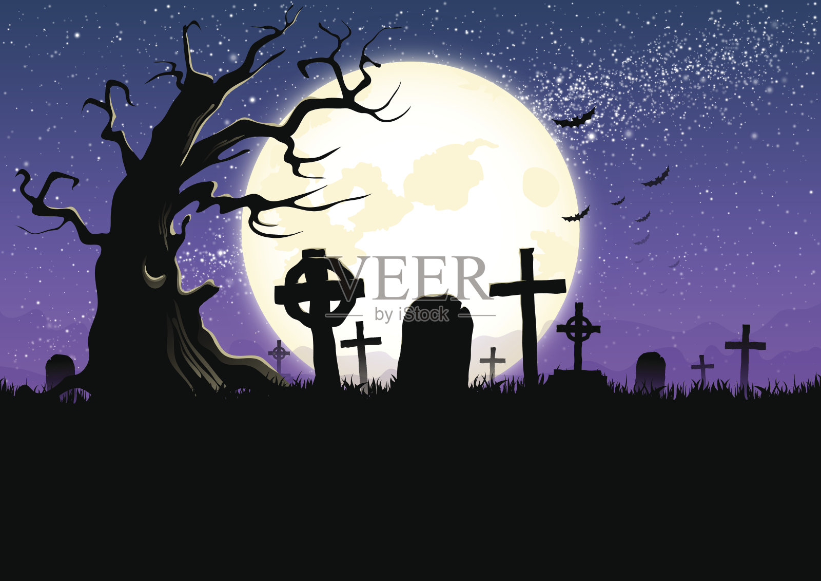 墓地插画图片素材