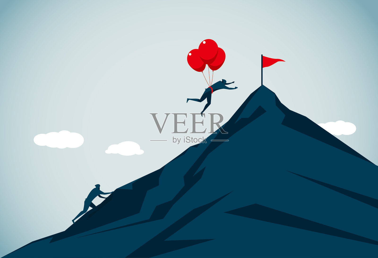 策略插画图片素材