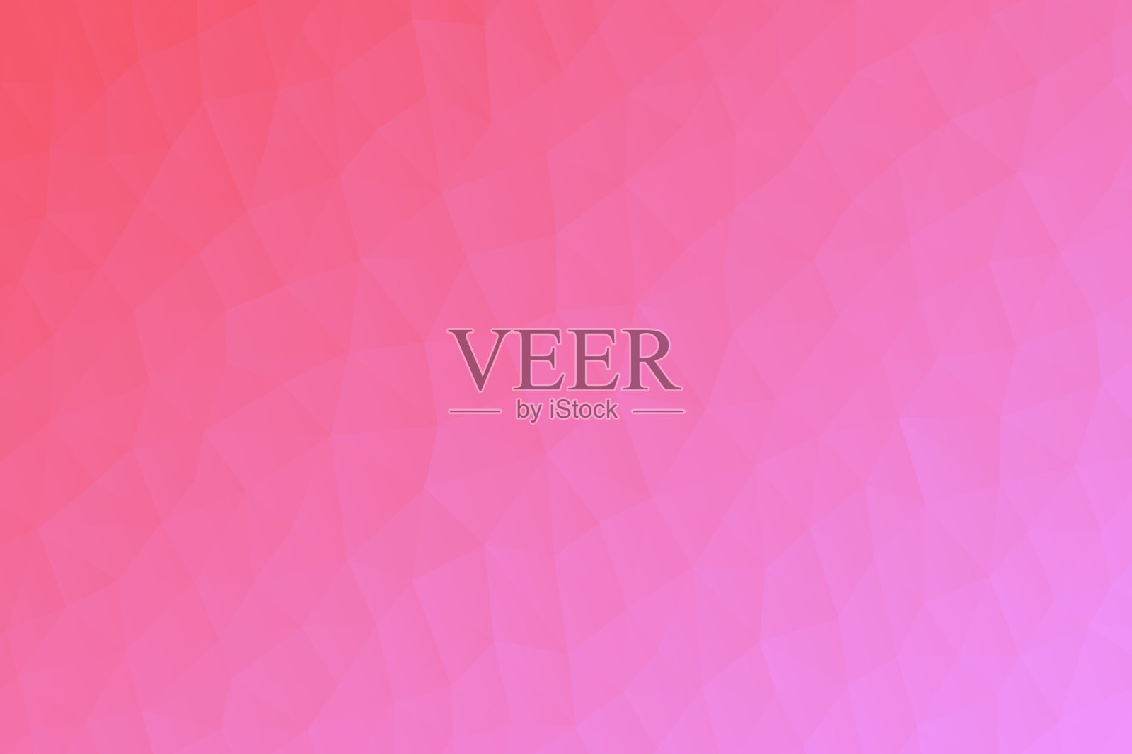 多边形马赛克与粉色梯度-抽象几何背景-低多边形插画图片素材