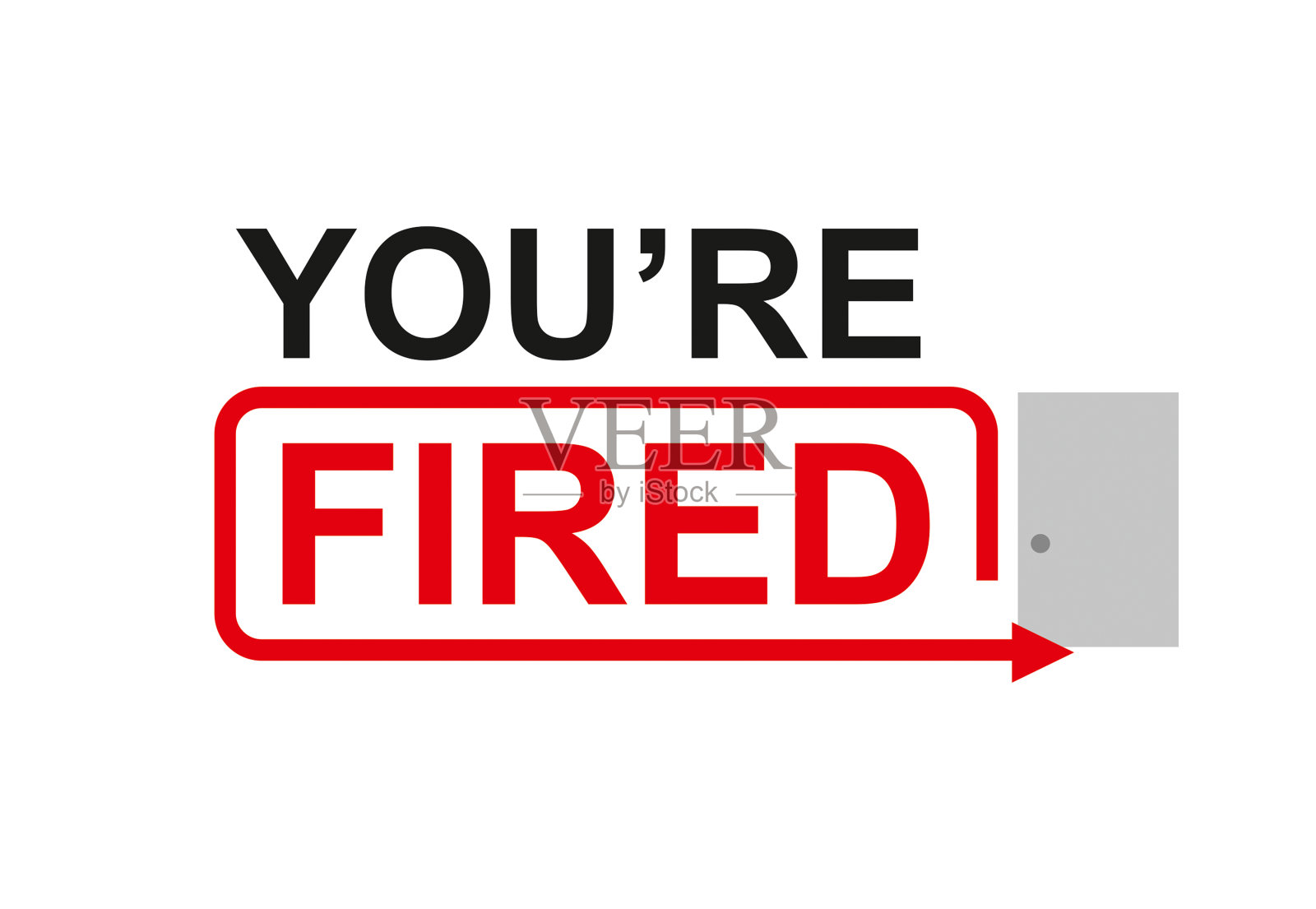 你被解雇了插画图片素材