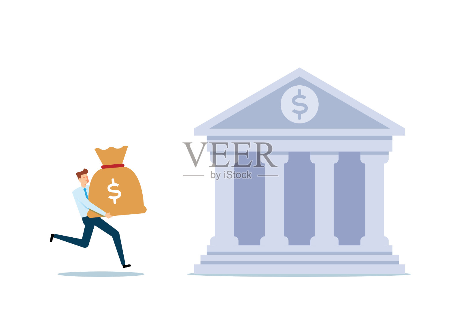 省钱插画图片素材