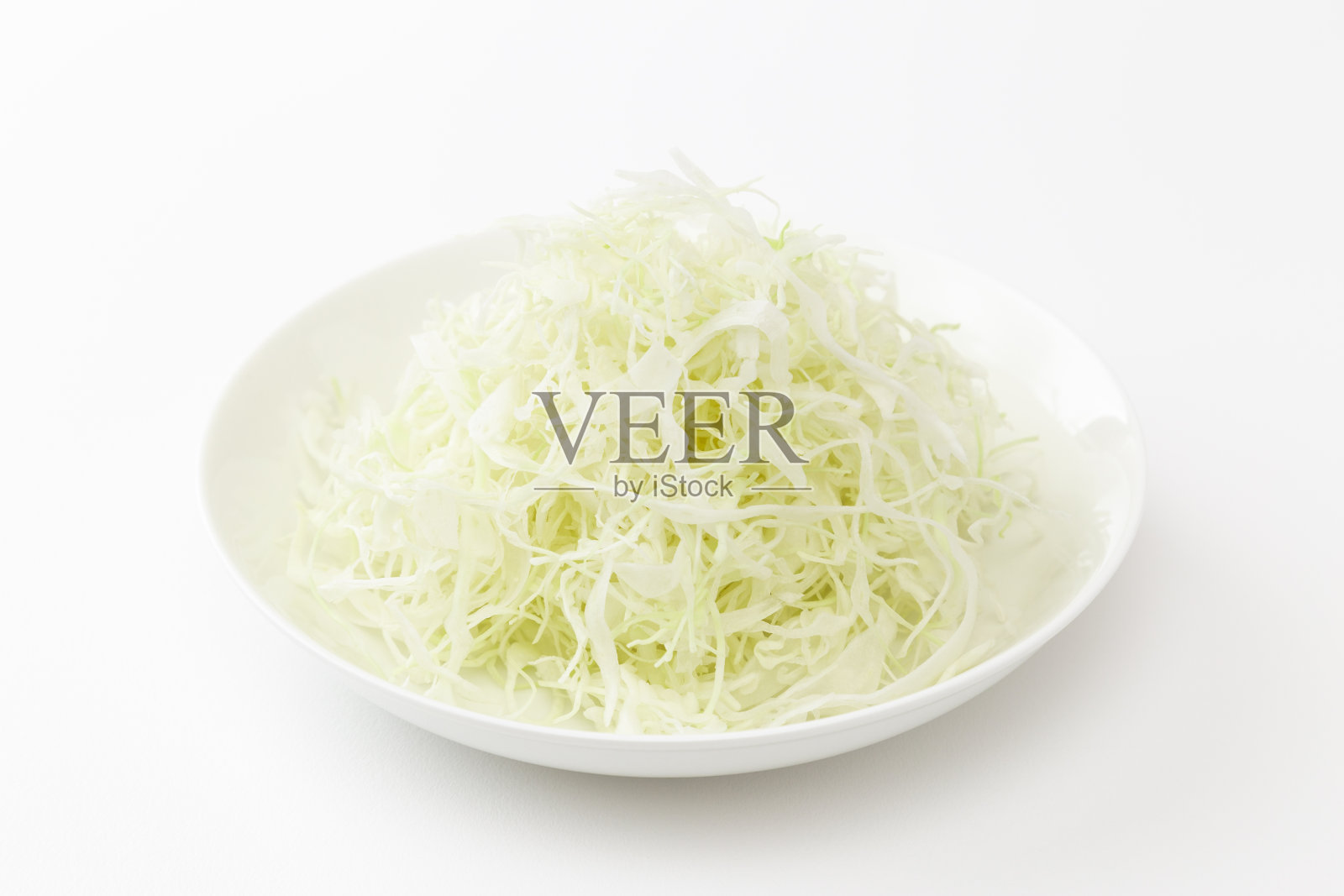 白底白菜丝照片摄影图片