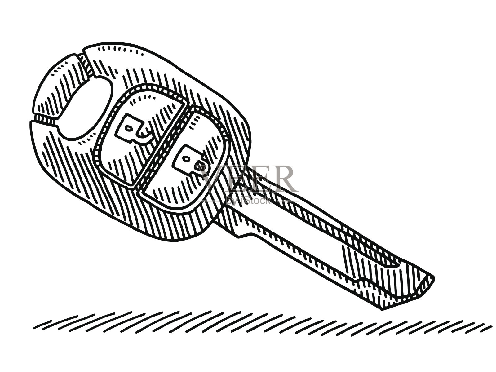 现代无线汽车钥匙图插画图片素材