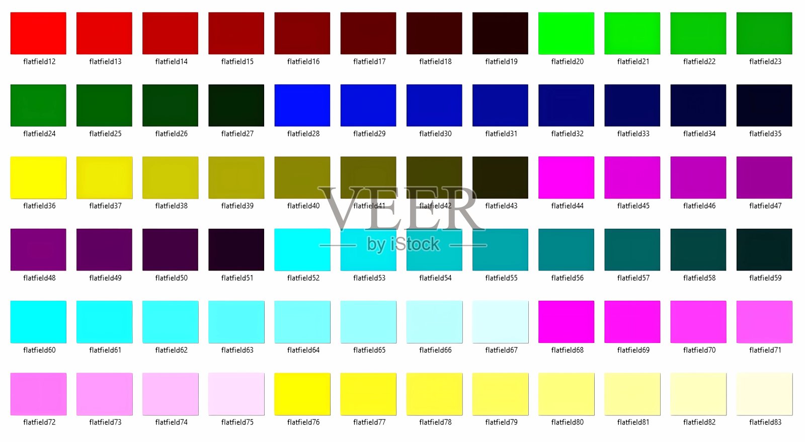 一套色板，插图。插画图片素材