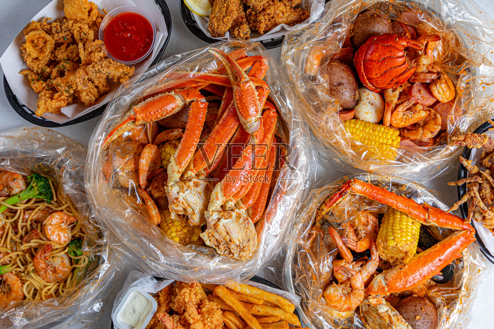 食物照片-各种主菜，开胃菜，甜点等。照片摄影图片