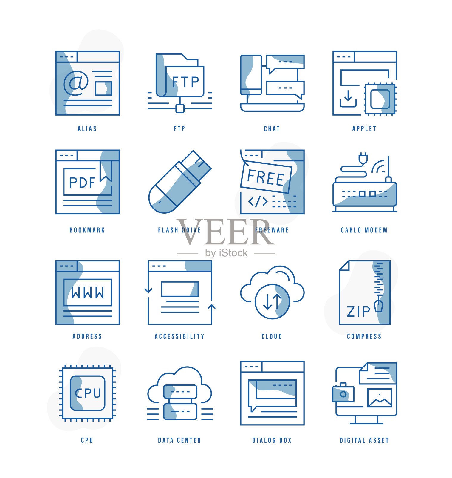 信息技术的图标图标素材