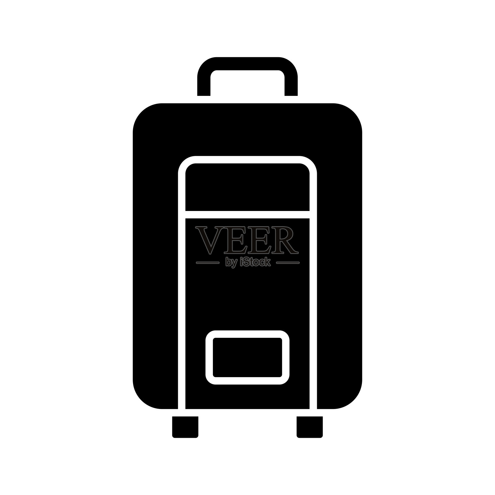 旅行袋图标矢量设计模板简单而现代图标素材