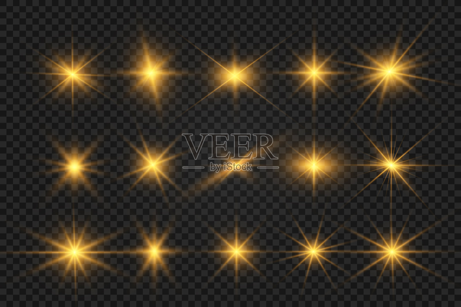 特殊镜头闪光，光效好。闪光灯闪烁着光线和探照灯。今市子。白光。美丽的星星，来自光线的光芒。太阳是背光的。明亮美丽的星星。阳光。眩光。插画图片素材