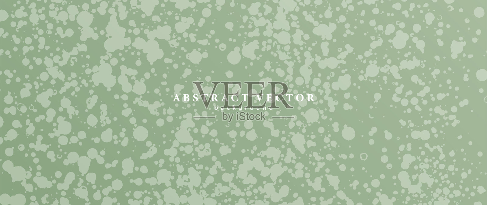 抽象湿绿色背景与飞溅，湿气泡。背景装饰，壁纸，明信片，演讲，封面。插画图片素材