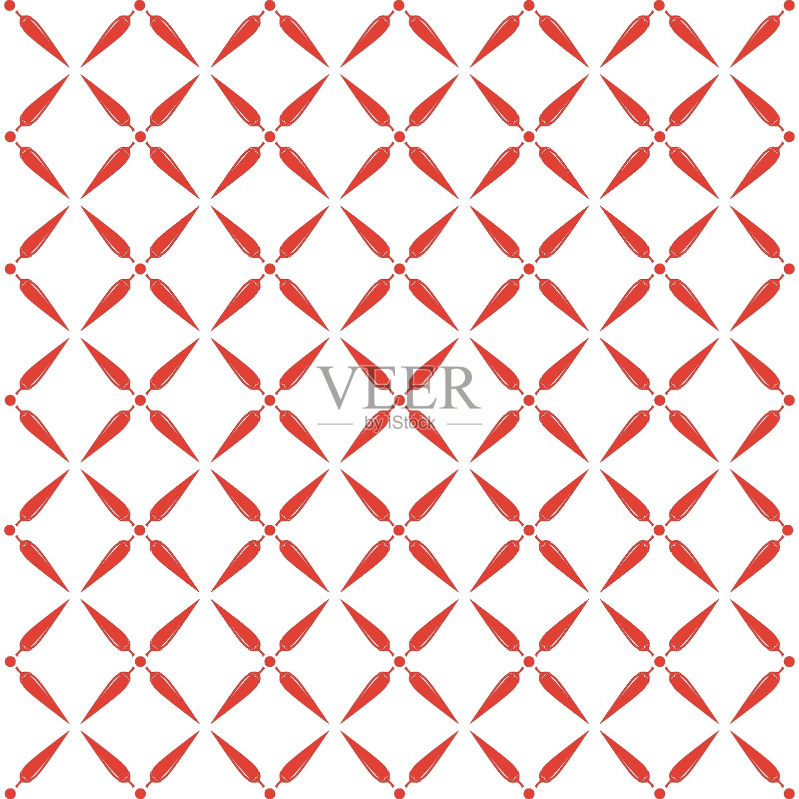 矢量无缝辣椒辣椒图案插画图片素材
