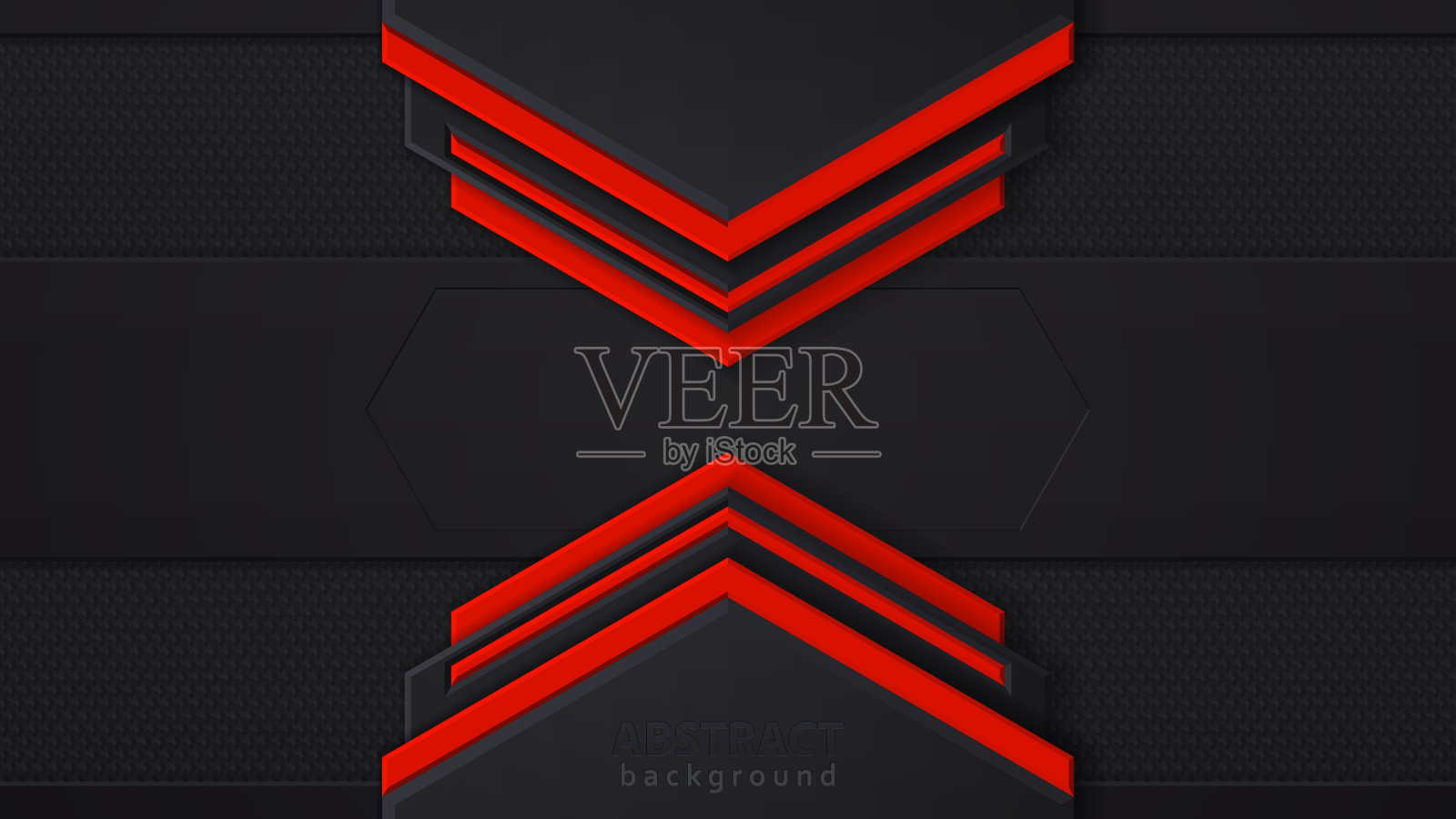 红色和黑色对比抽象技术背景。布局设计技术。矢量企业设计。插画图片素材