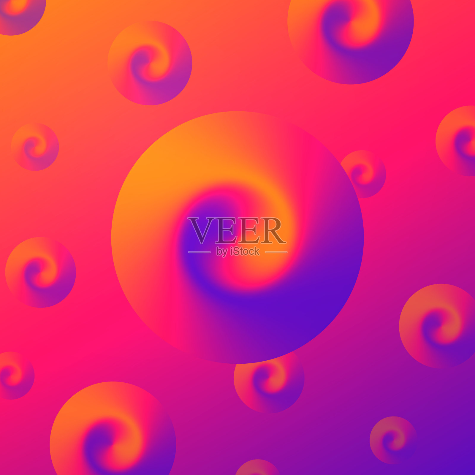 抽象梯度背景与粉红色的螺旋插画图片素材