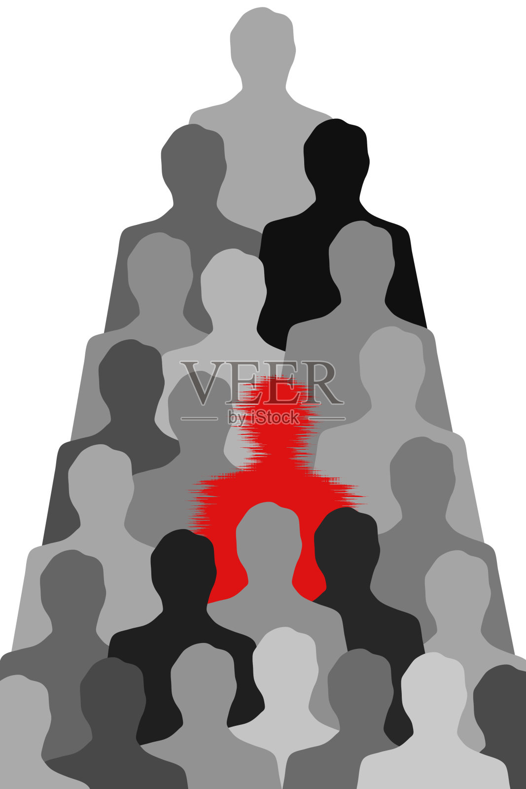 紧张的红人插画图片素材