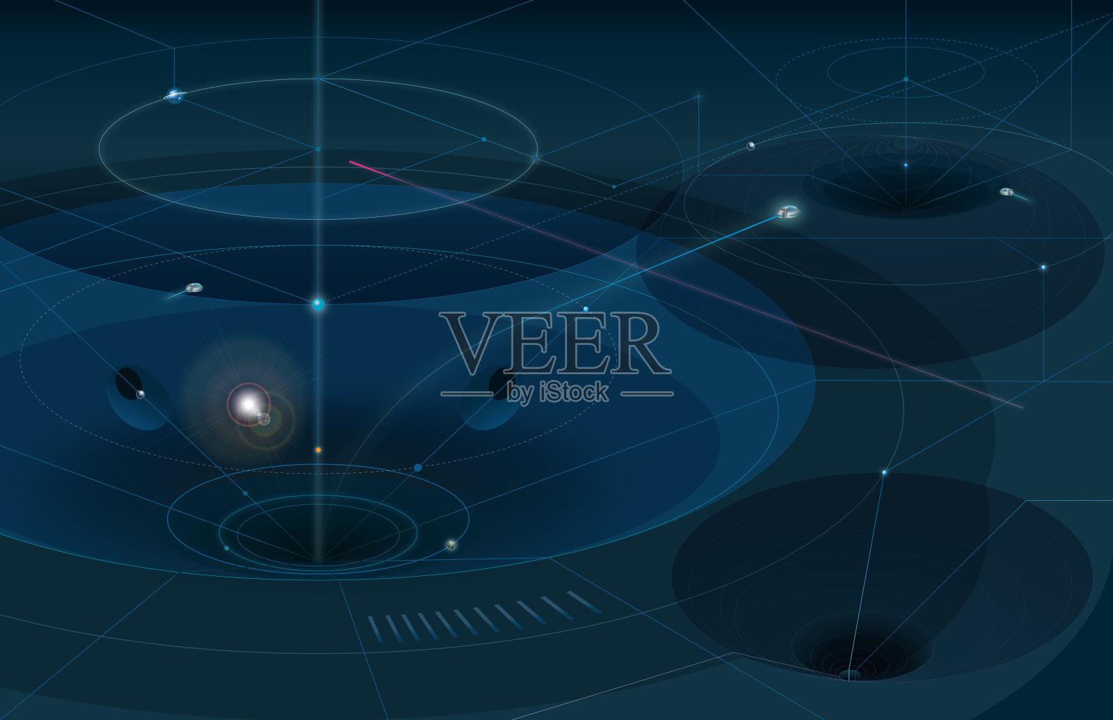 大黑洞插画图片素材