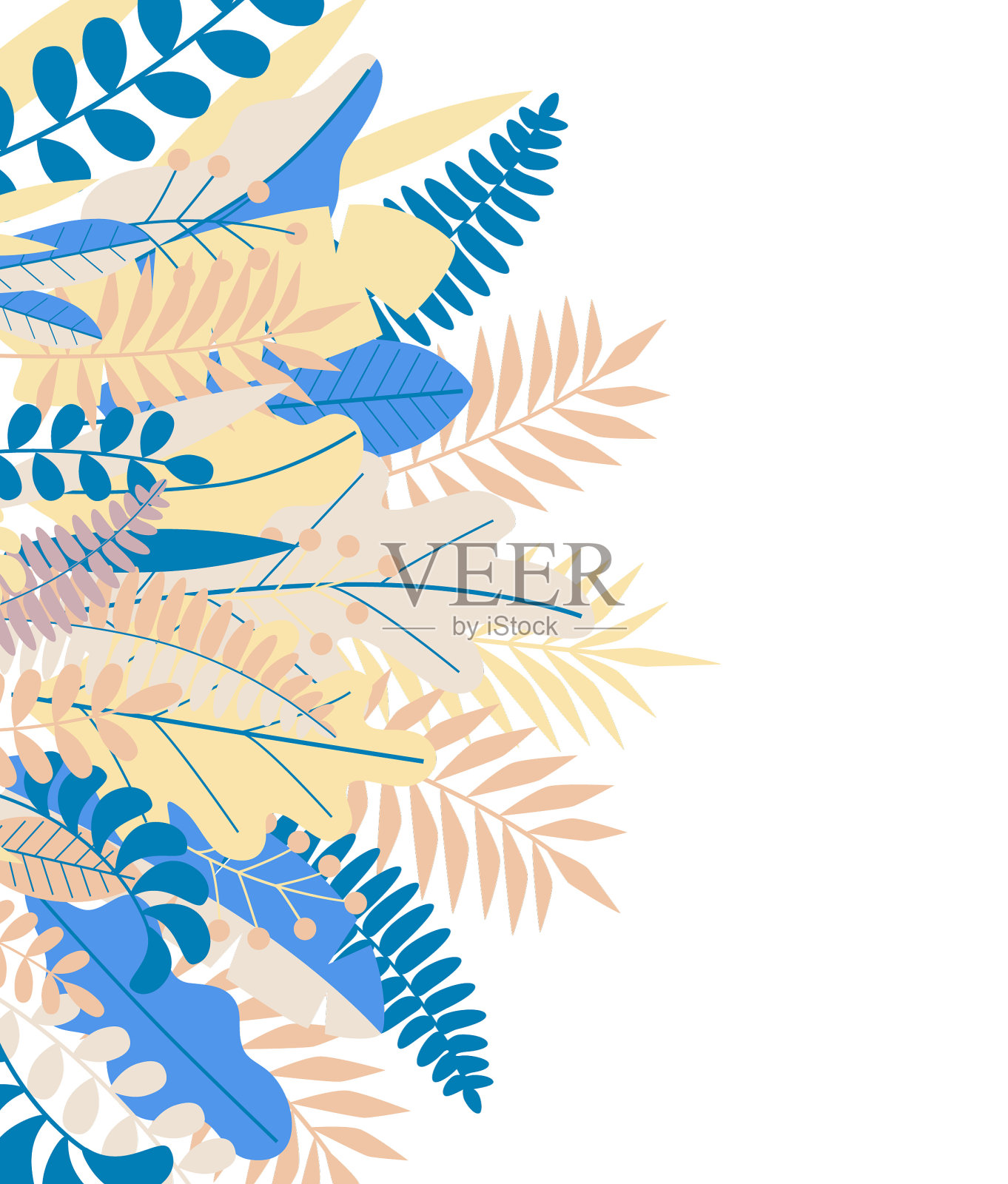 边境粉红色插画图片素材