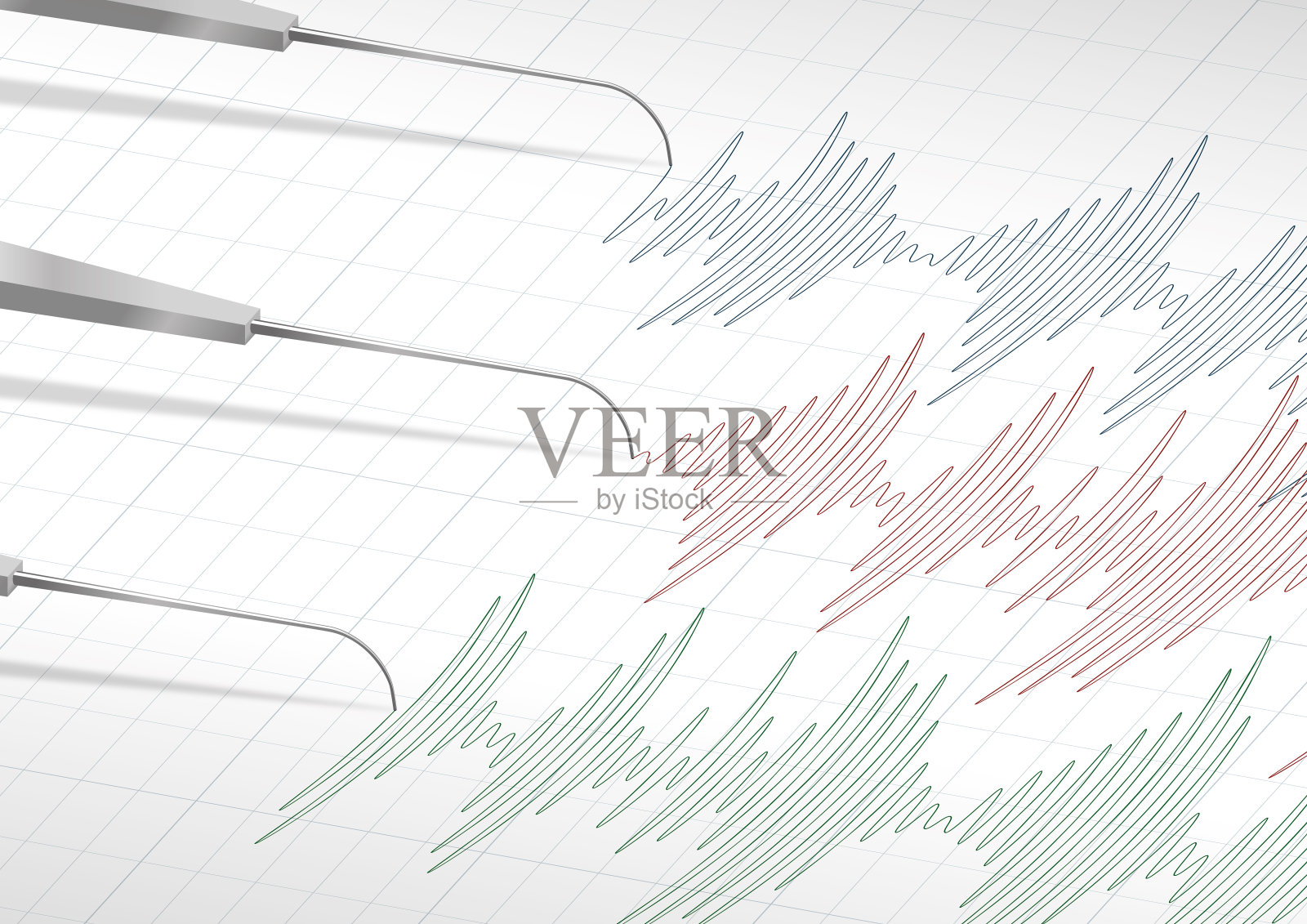 测谎仪测谎仪测试矢量特写插画图片素材