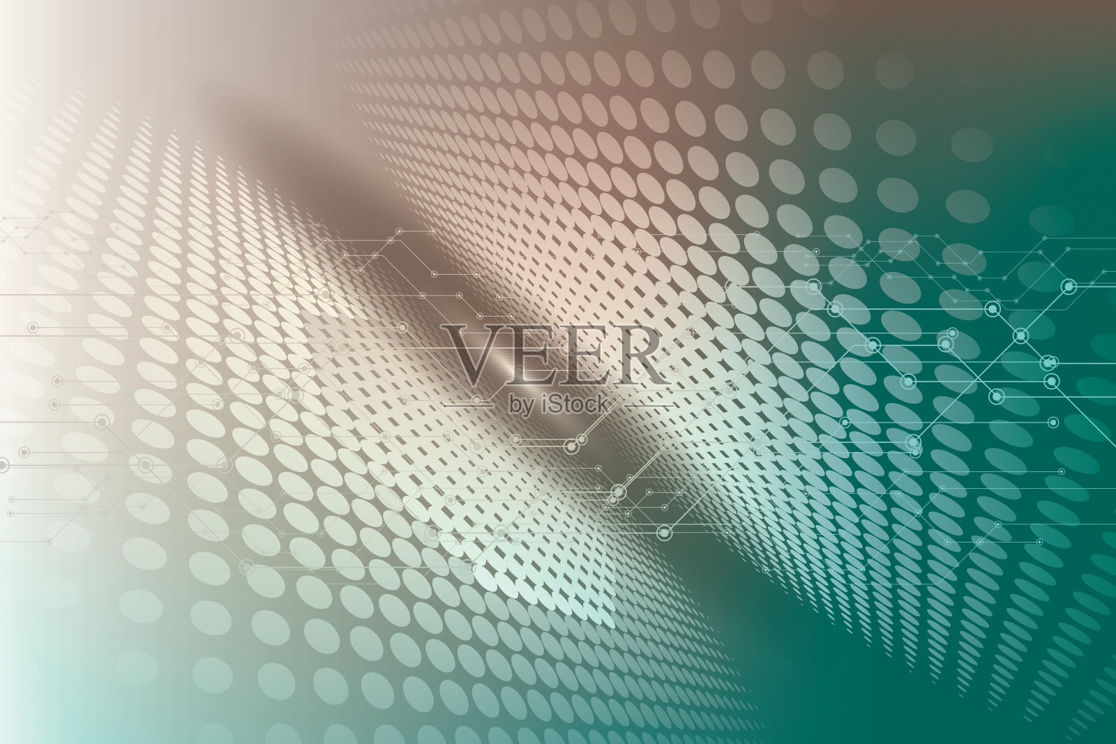 未来，电路板和网格线插画图片素材