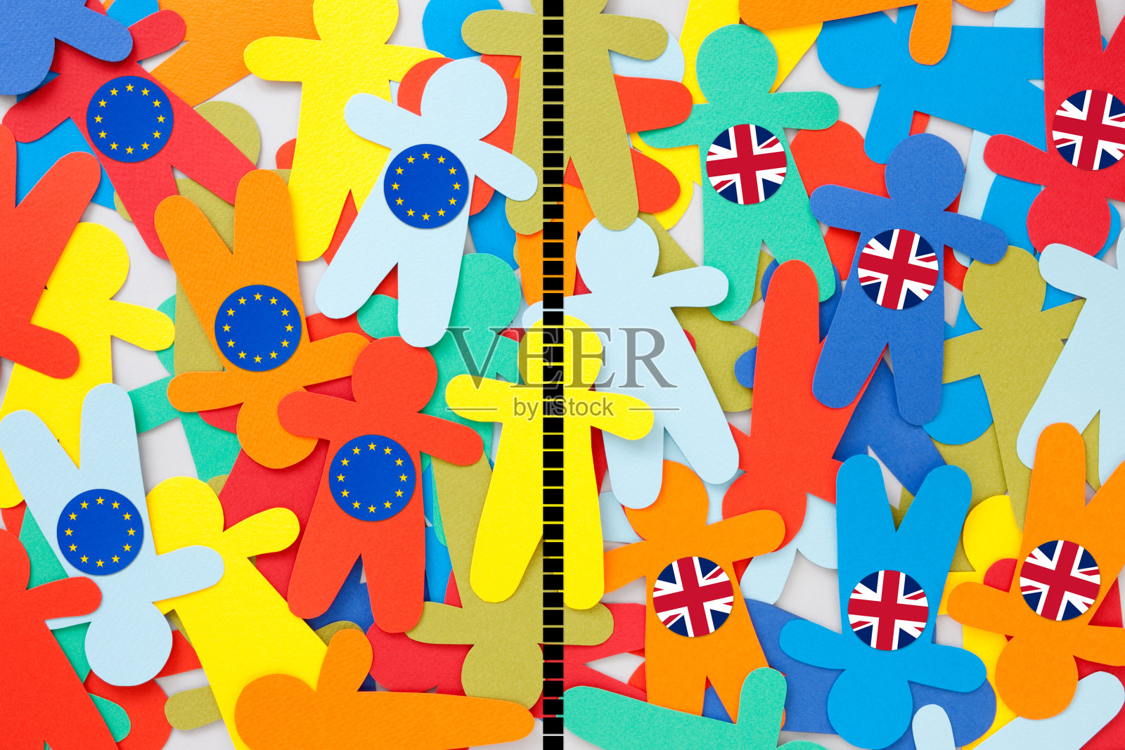 把欧洲和英国的男孩分开插画图片素材