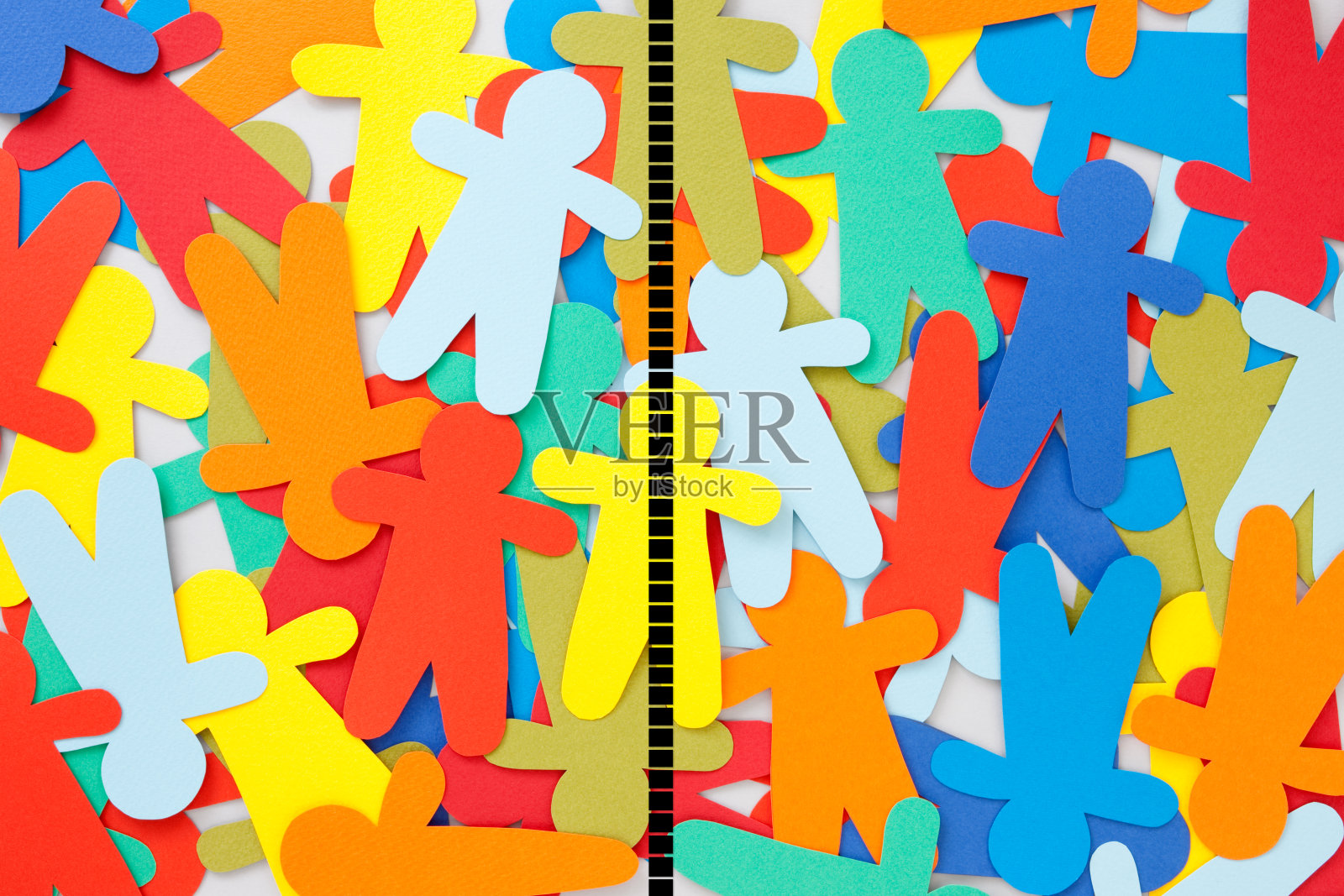 多肤色的男孩插画图片素材