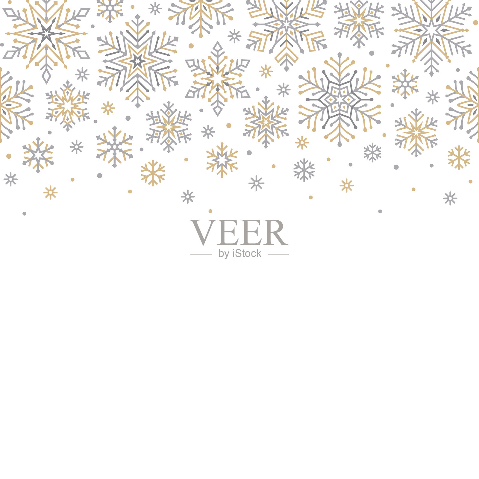 雪花的背景插画图片素材