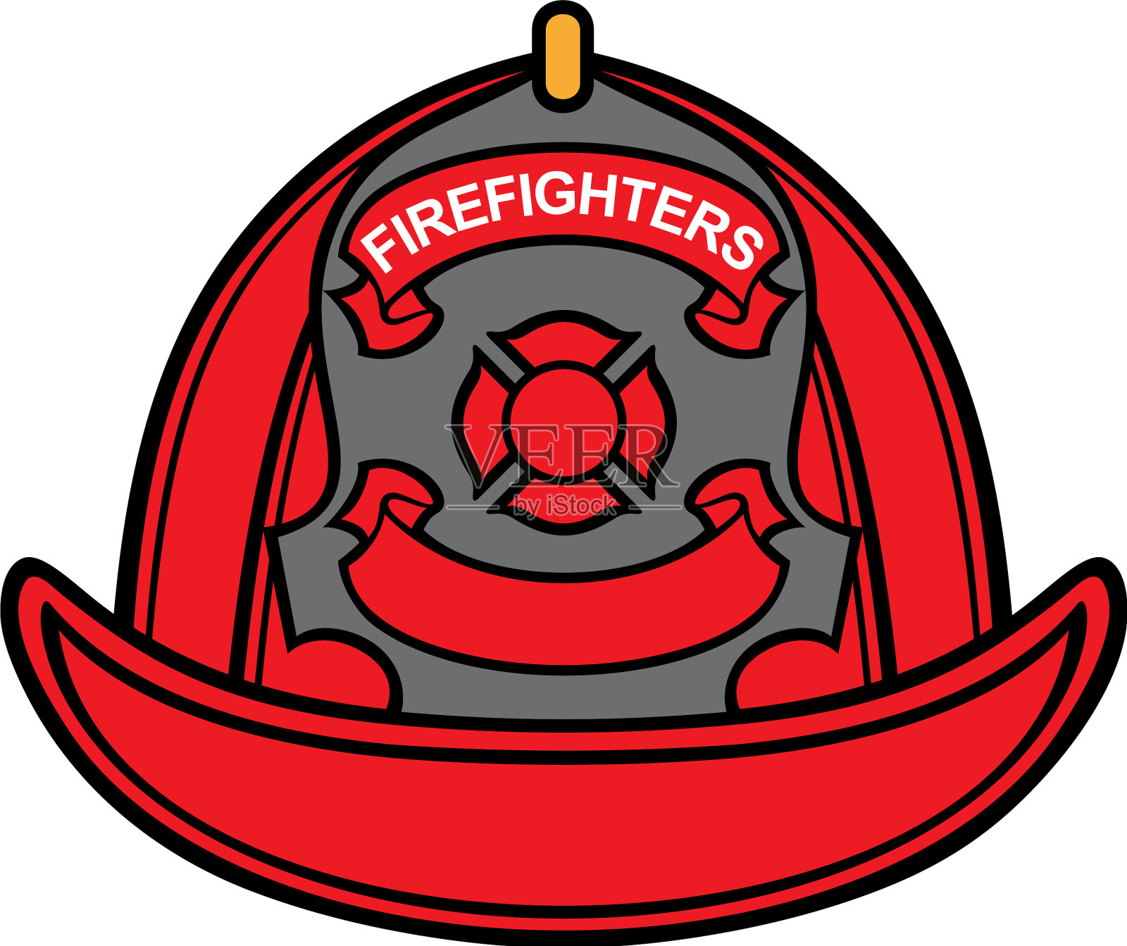 消防员头盔颜色插画图片素材