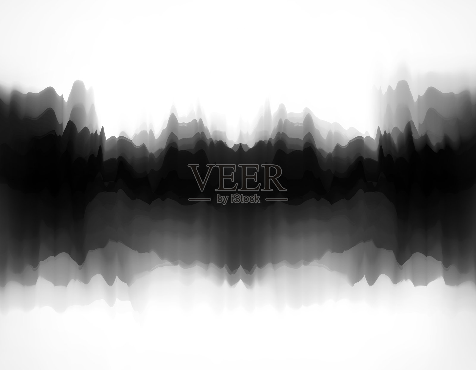 森林里的树木顶着天空插画图片素材