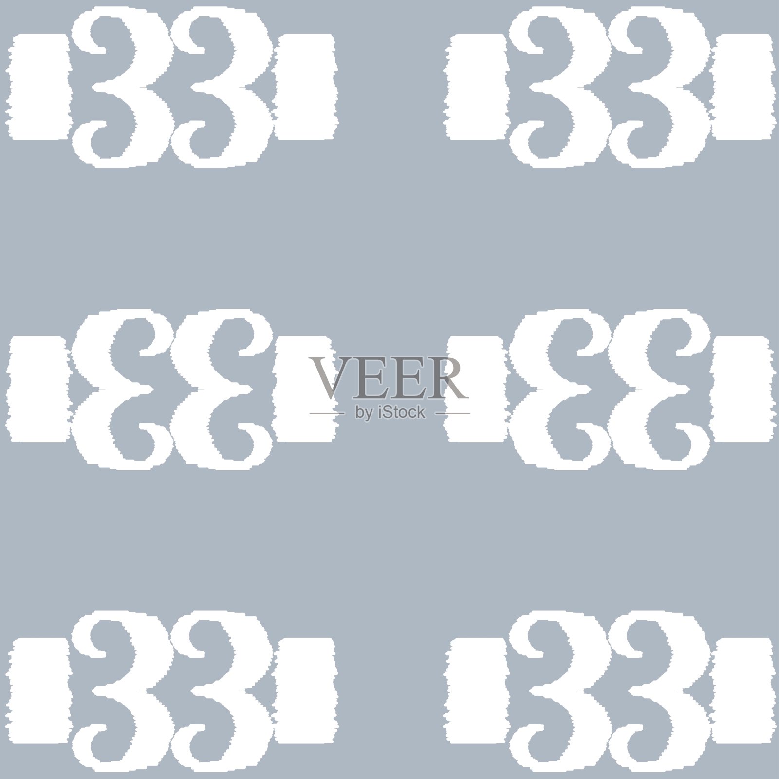 民族图案灰色或靛蓝背景插画图片素材